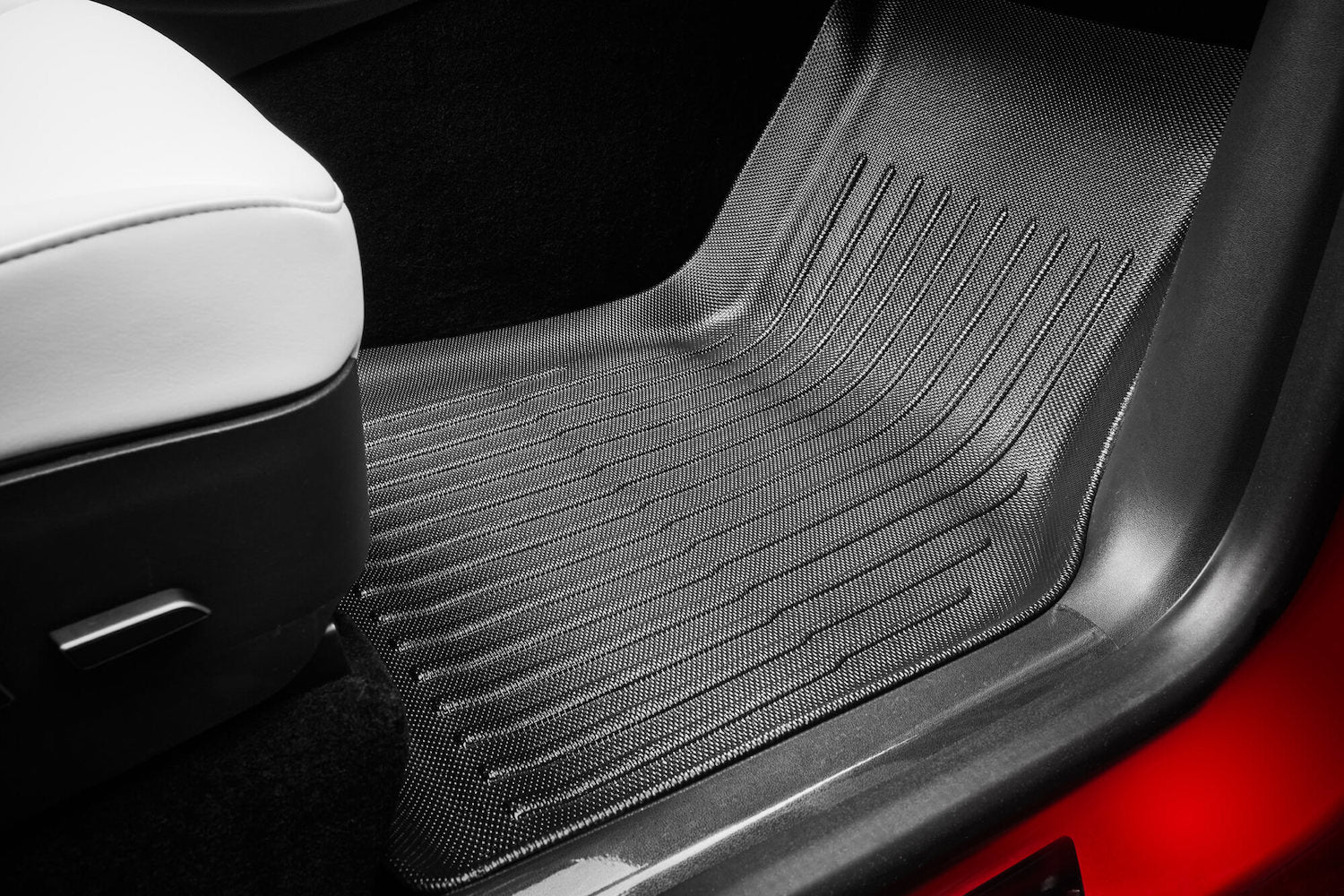 Tesla Model Y Zubehoer, Model Y Zubehoer, Model Y Fußmatten, Model Y Gummi-Fußmatten